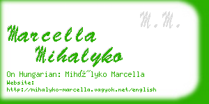 marcella mihalyko business card